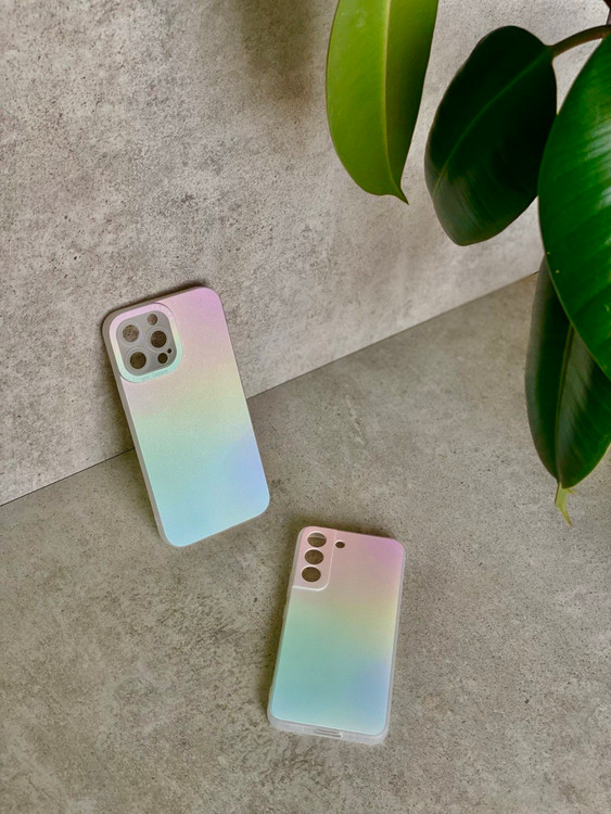 قاب آیفون مولتی کالر، بدنه TPU مقاوم و لبههای محافظ، مناسب مدلهای مختلف آیفو