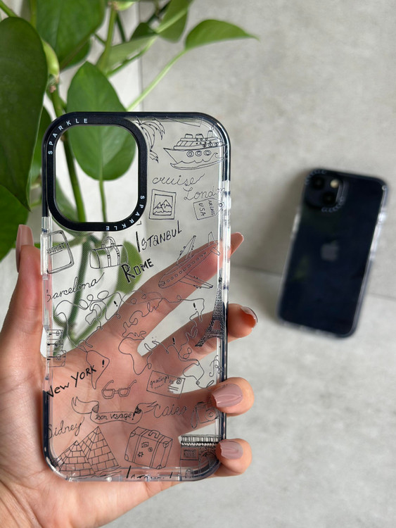 اور گوشی شفاف با طراحی الهامگرفته از سفر، چمدان، دوربین و هواپیما