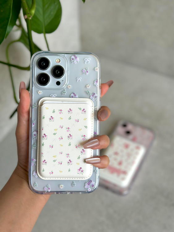 قاب آیفون همراه با جاکارتی چرمی مگسیف