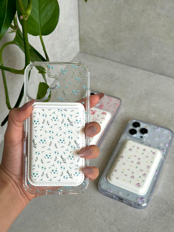 قاب آیفون همراه با جاکارتی چرمی مگسیف