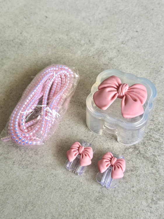 کاور آداپتور آیفون 3 پین طرح فانتزی صورتی